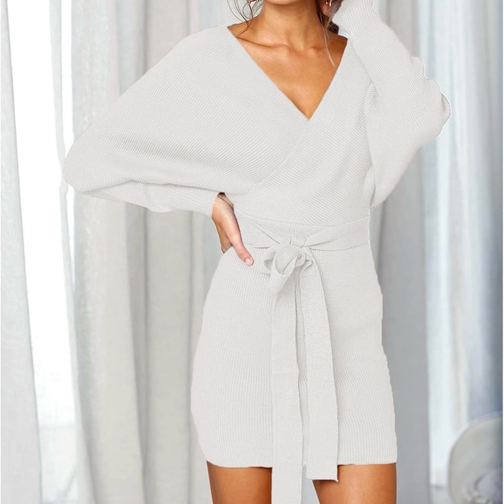 ✨ Knit Wrap Sweater Dress ✨